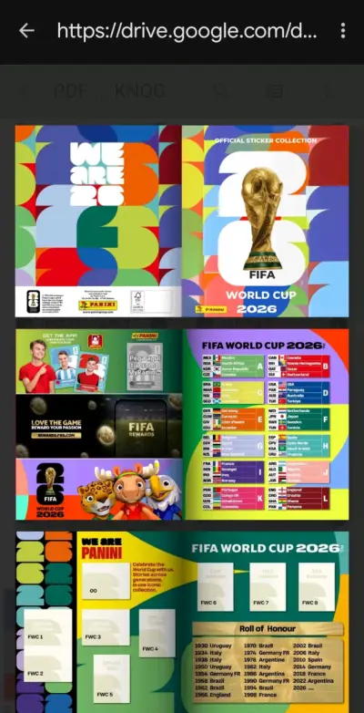Pack álbum Mundial 2026 digital - miniatura 1