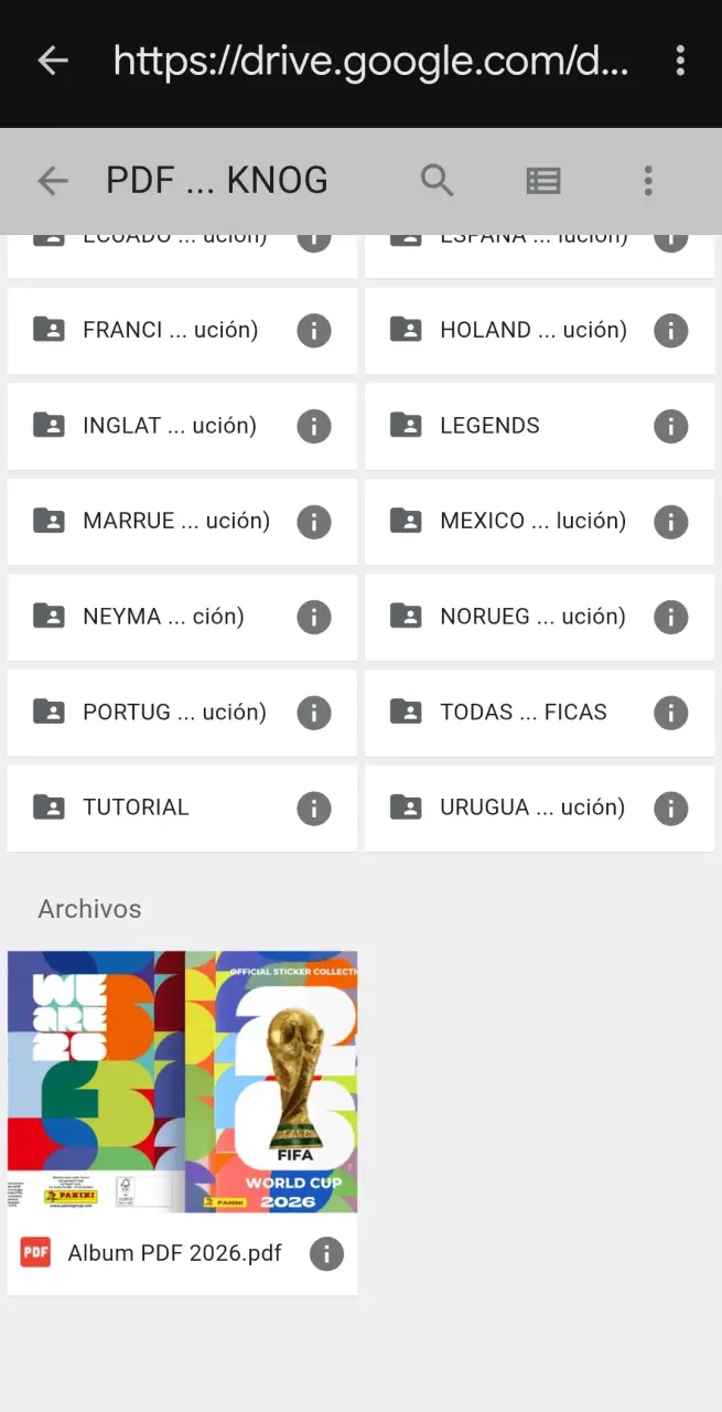 Pack álbum Mundial 2026 digital - 10