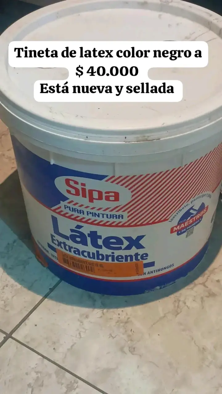 Tina de látex negra nueva