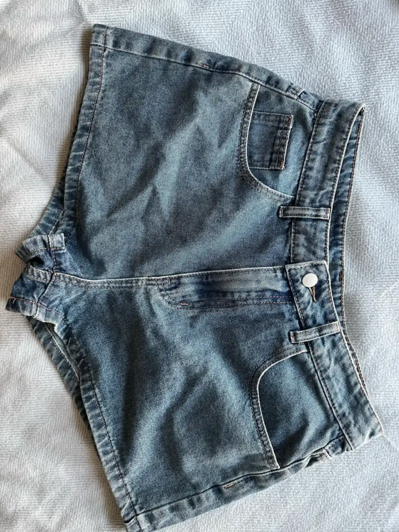 Shorts de mezclilla azul - 1