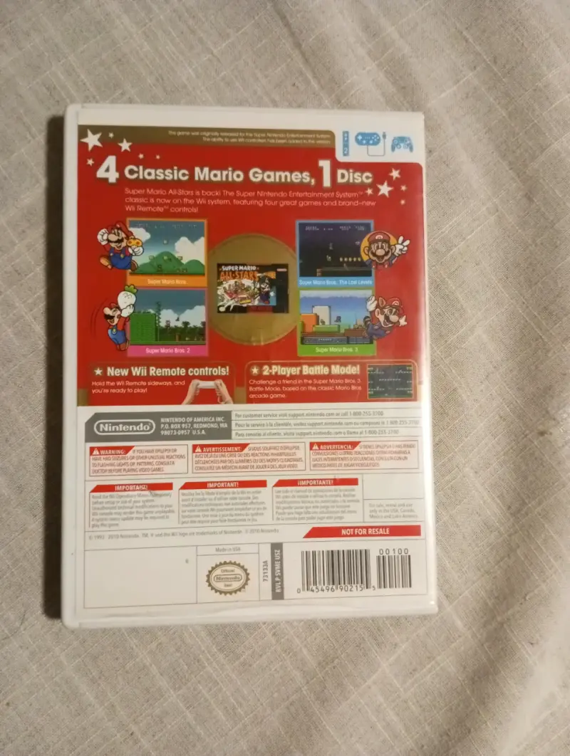 Juego Wii Super Mario All-Stars - 5