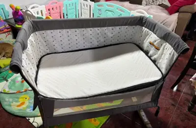 Cuna colecho gris para bebé - miniatura 2