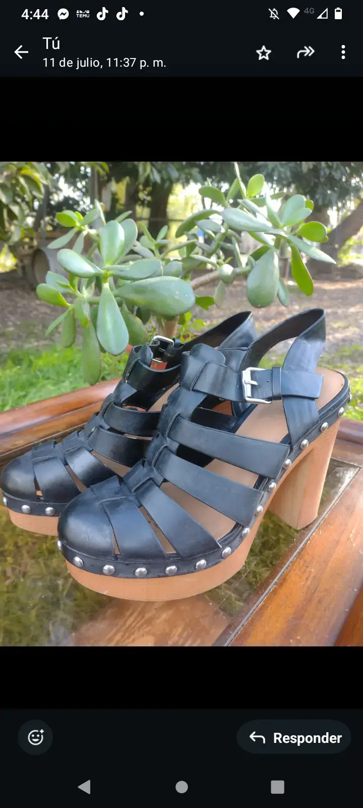 Sandalias negras de plataforma panamá Jack número - 1