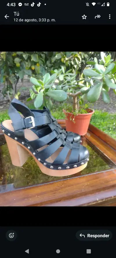 Sandalias negras de plataforma panamá Jack número - miniatura 2