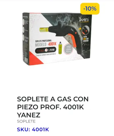 Soplete profesional Yanes 4001K - miniatura 5