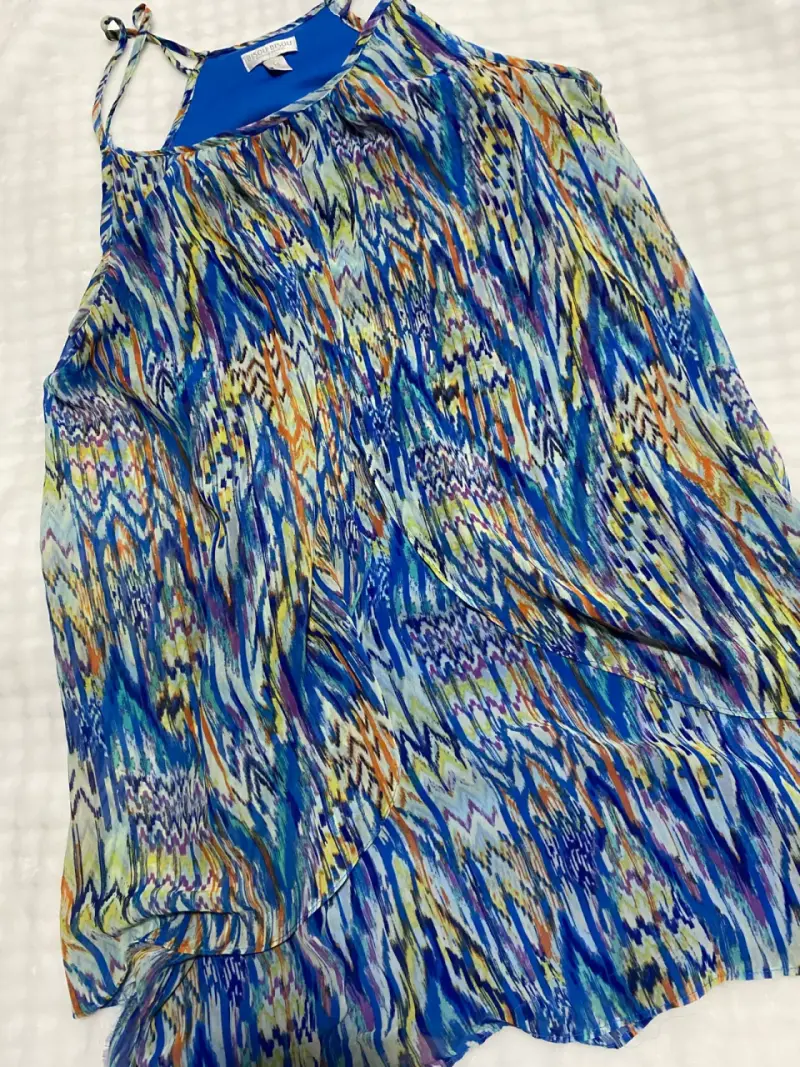 Vestido estampado multicolor - 1