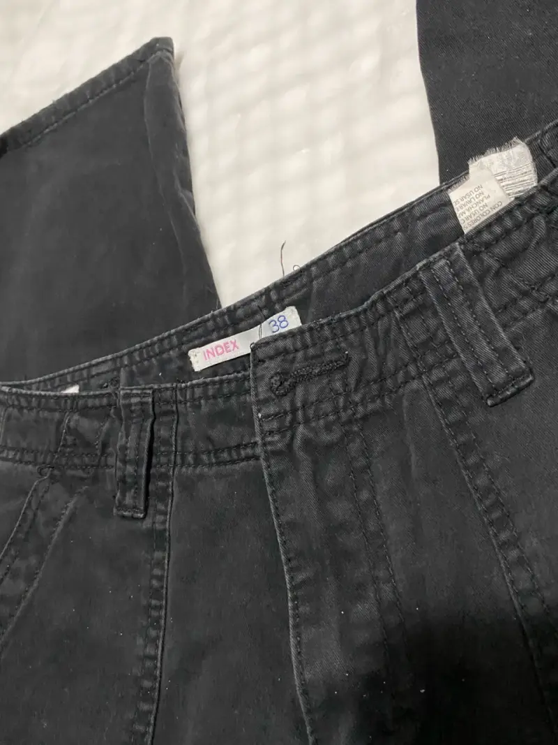 Pantalones cargo negros unisex - 2