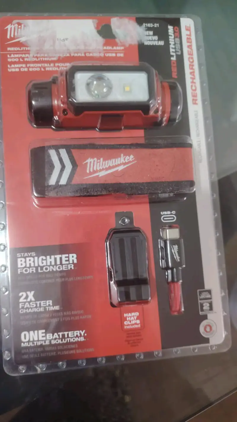 Linterna frontal Milwaukee recargable - 4