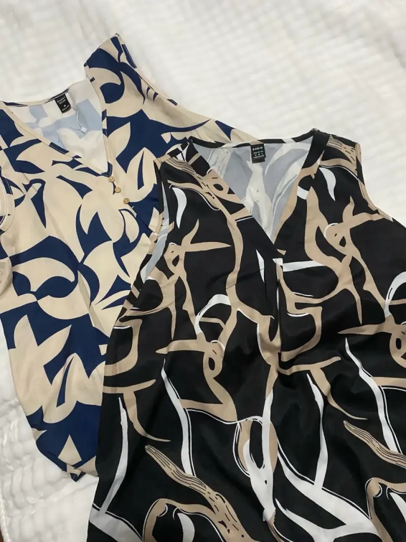 Vestidos sin mangas estampados - 1