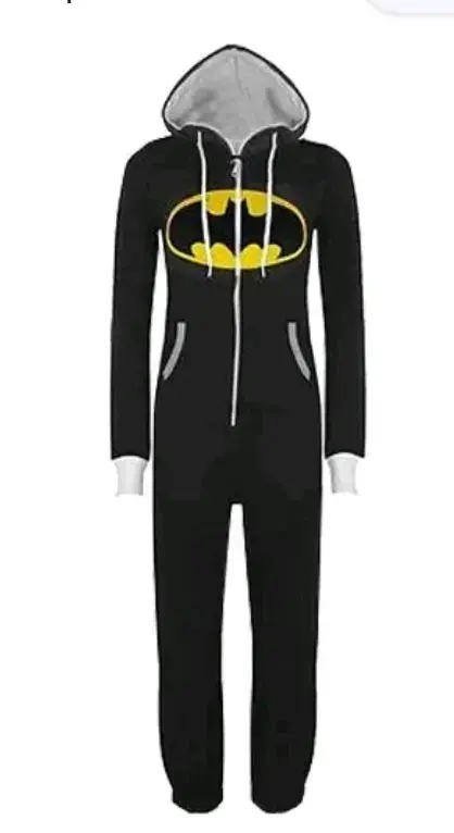 Enterito negro con capucha Batman talla M - 1