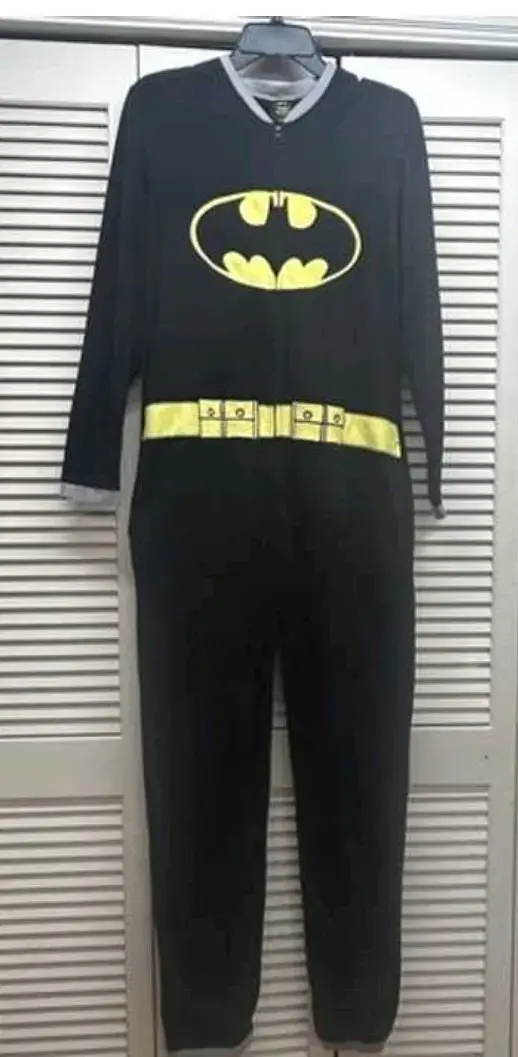 Pijama de Batman negro adulto talla L - 2