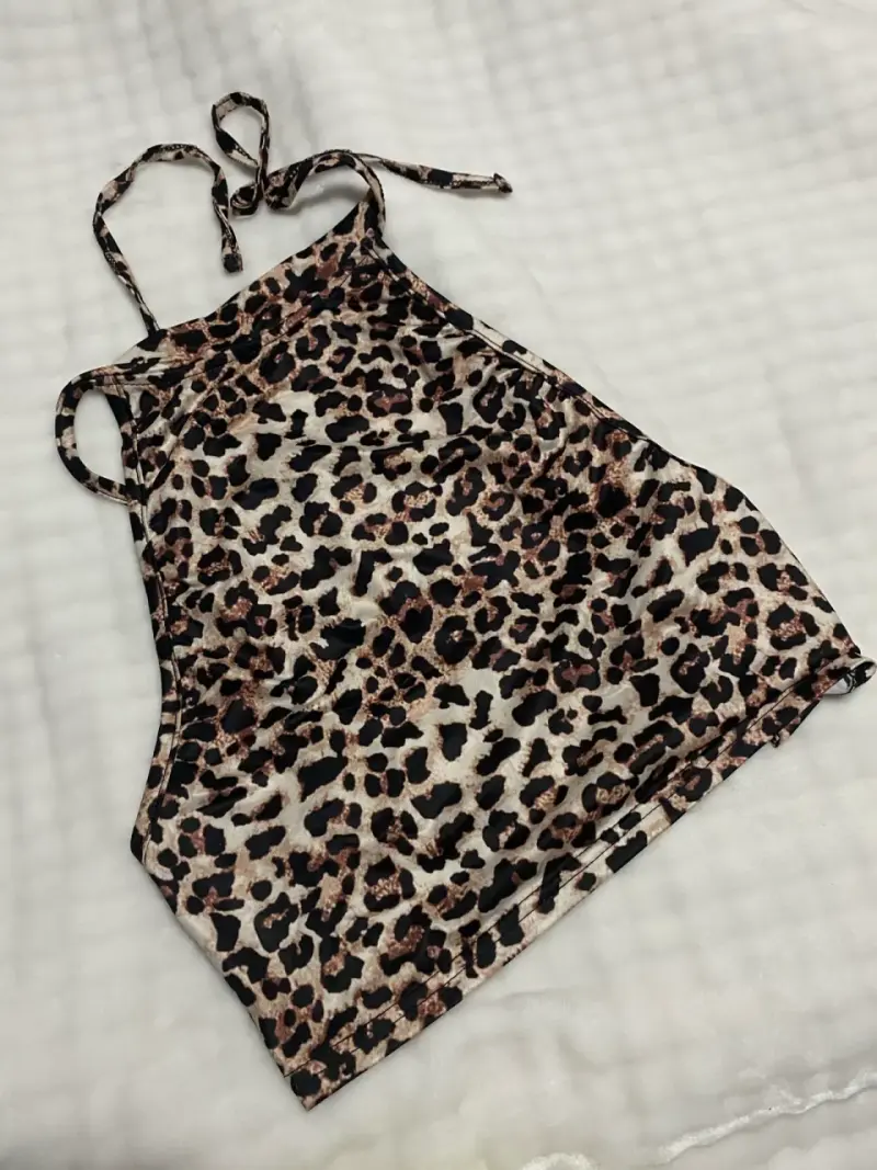 Top animal print café - 1