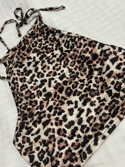 Top animal print café - miniatura 2