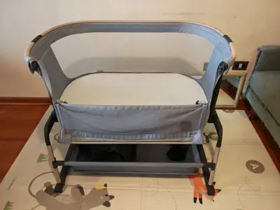 Cuna colecho gris moderna - miniatura 1