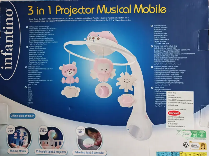 Móvil proyector rosa infantil - 4