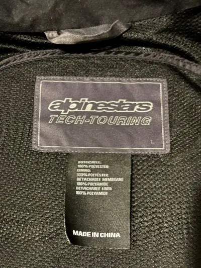 Chaqueta Alpinestars impermeable negra - miniatura 2