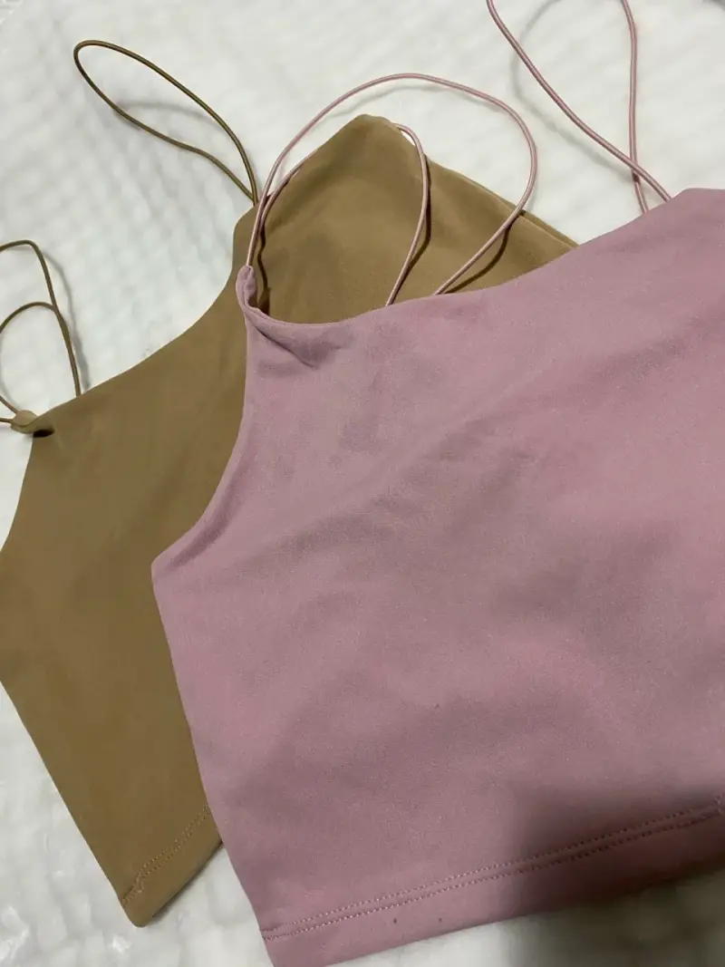 Tops beige y rosado - 2