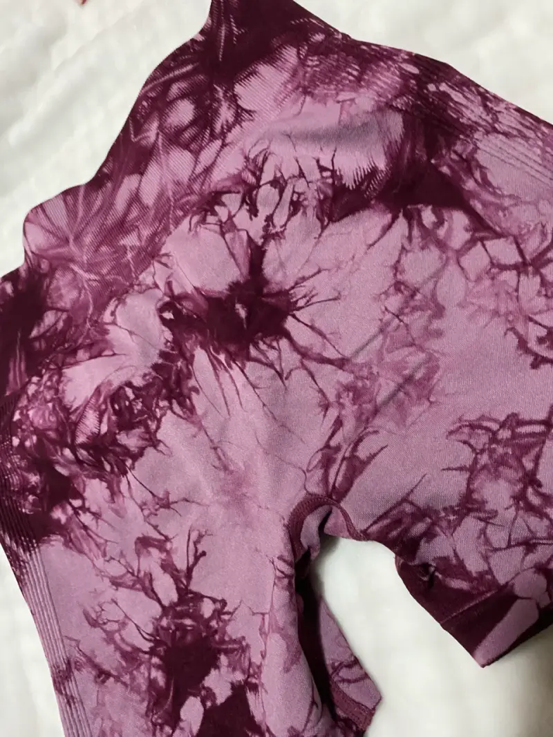 Shorts deportivos tie-dye morados - 2