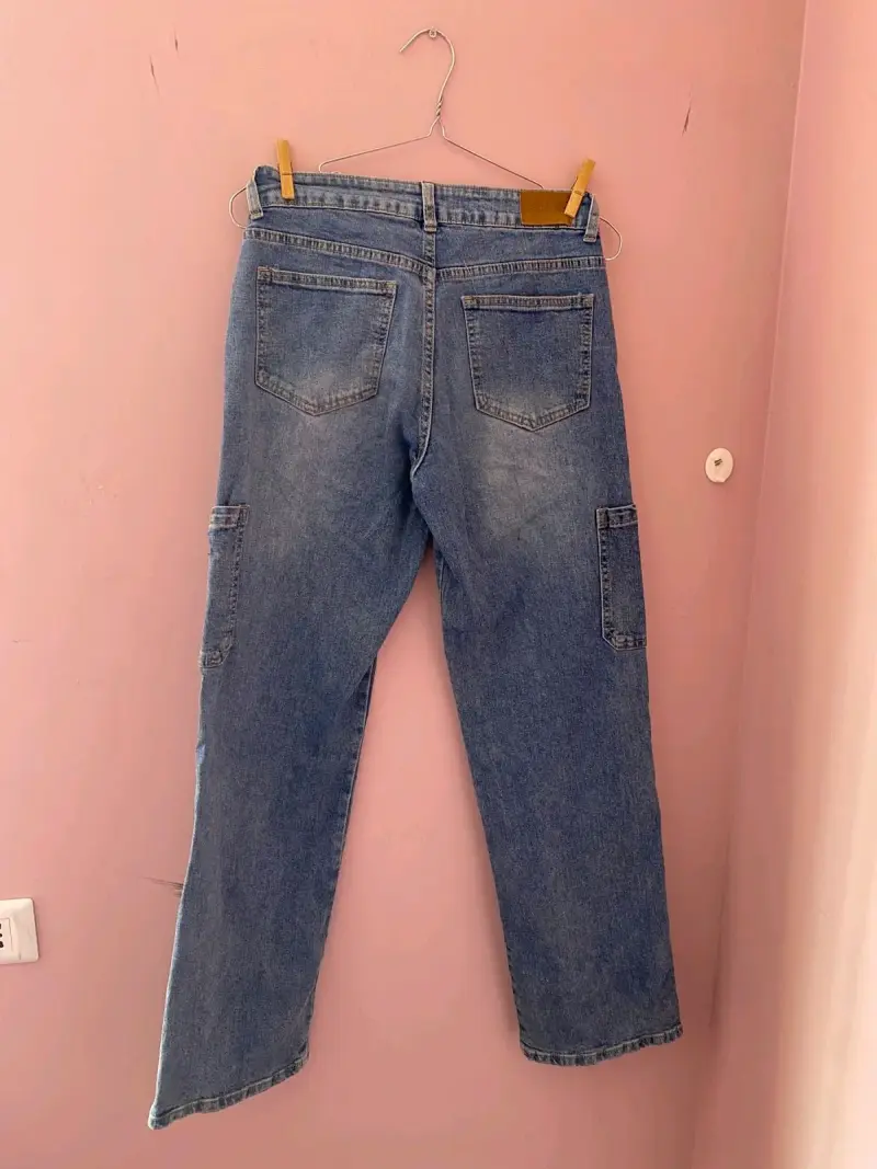 Jeans cargo azul - 2