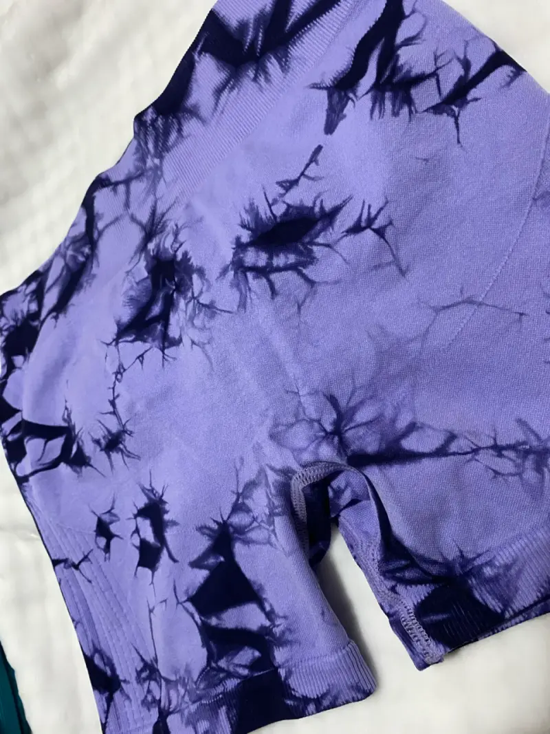 Shorts deportivos lilas estampados - 2