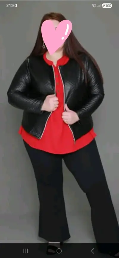 Chaqueta negra ecocuero - miniatura 1