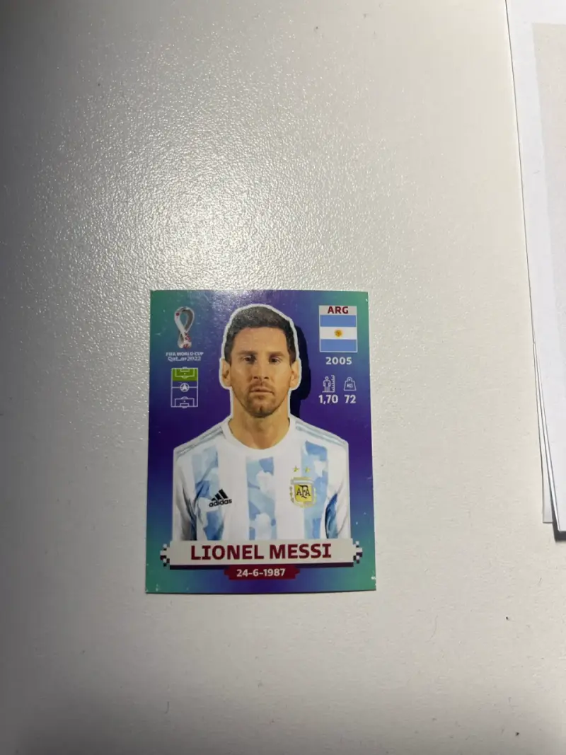Lámina fútbol Messi 2022 - 1