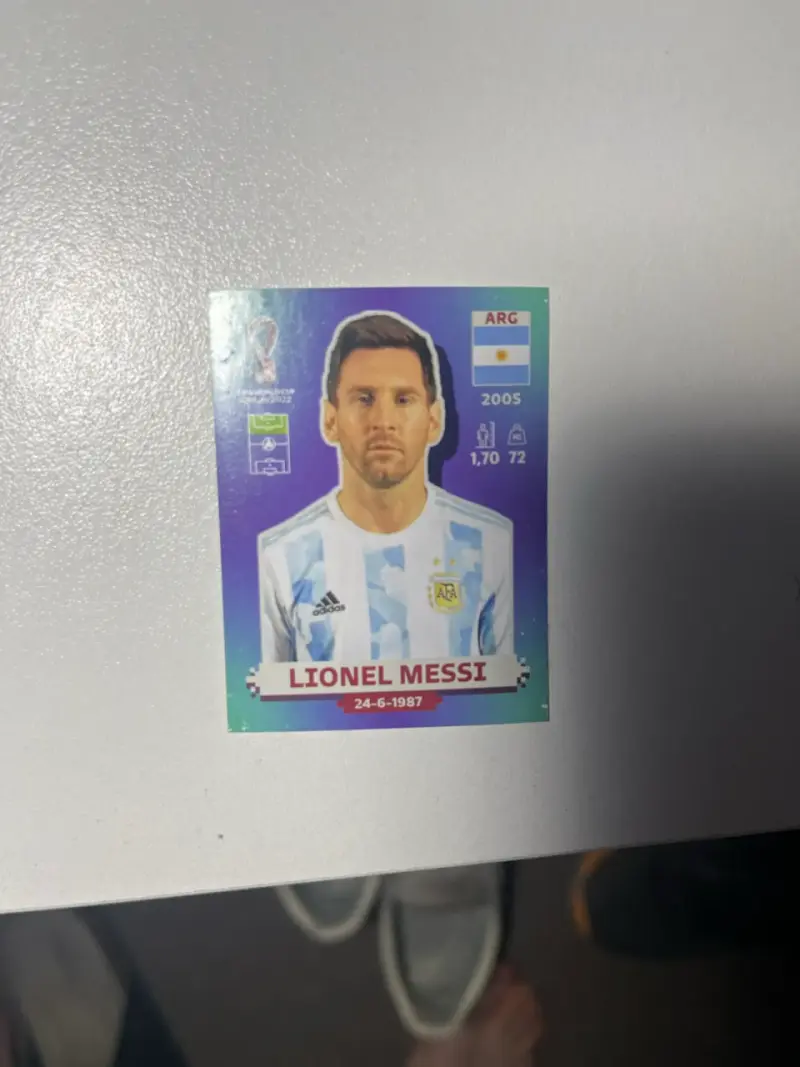 Lámina fútbol Messi 2022 - 3
