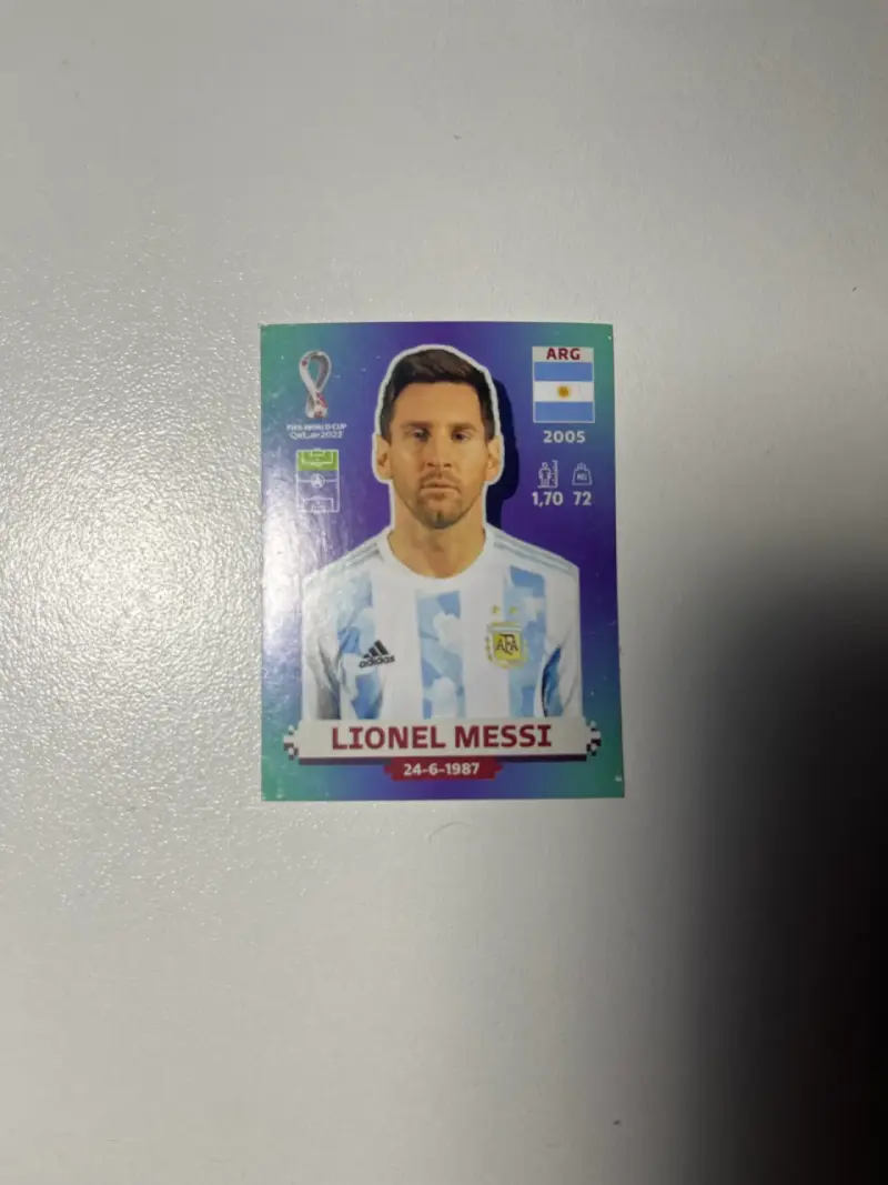 Lámina fútbol Messi 2022 - 4