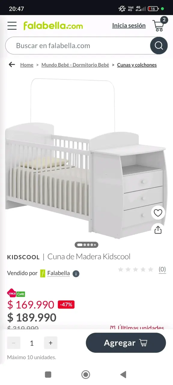 Cuna de Madera KidsCool