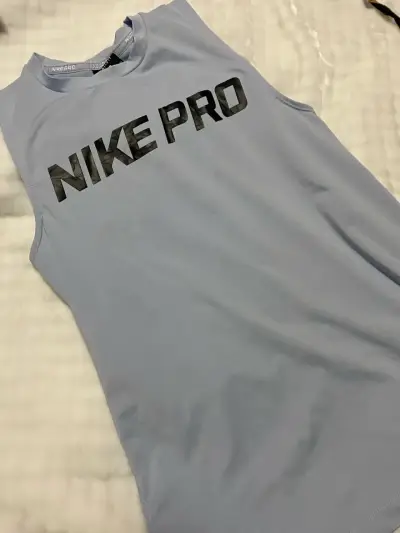 Polera deportiva Nike Pro azul - miniatura 2