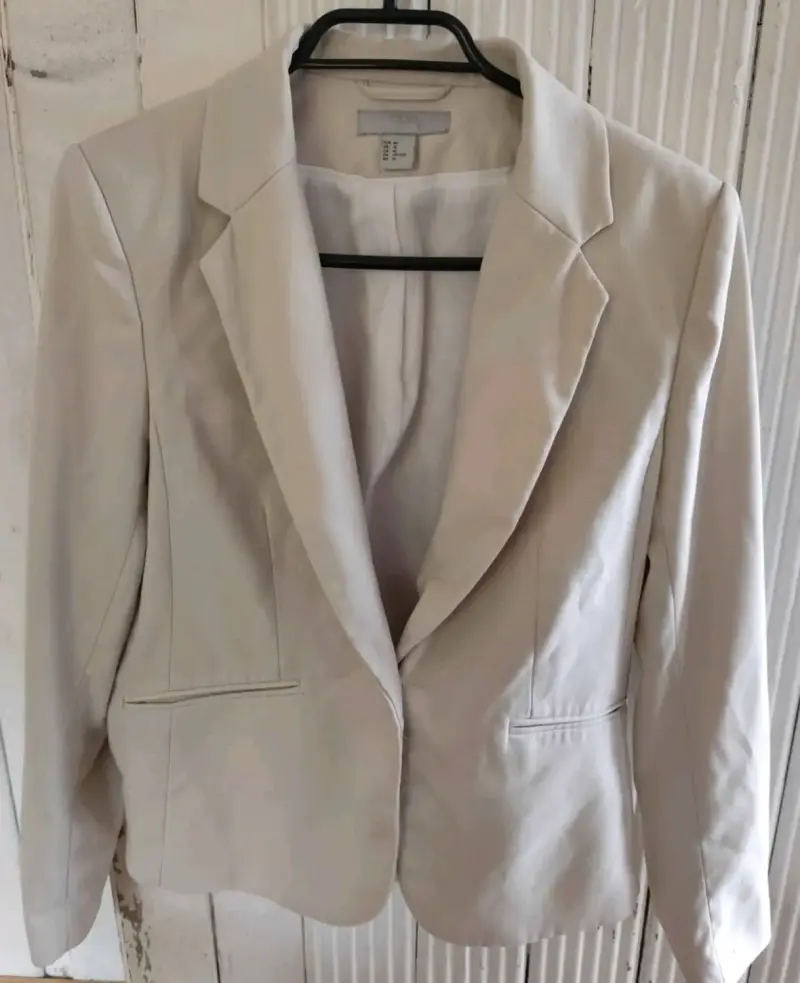 Blazer beige mujer formal H&M - 1
