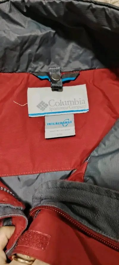Chaqueta Columbia rojo y gris - miniatura 2