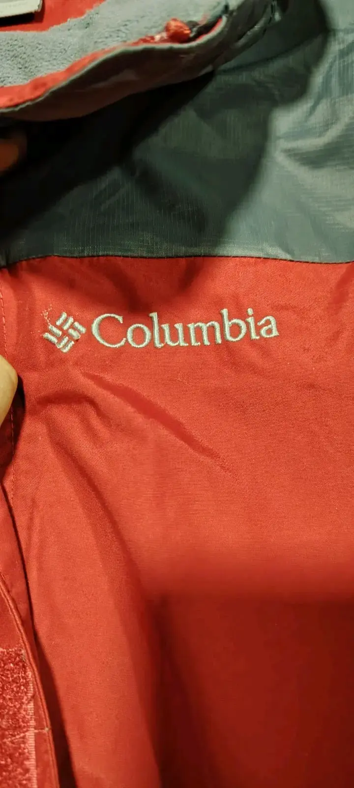 Chaqueta Columbia rojo y gris - 3