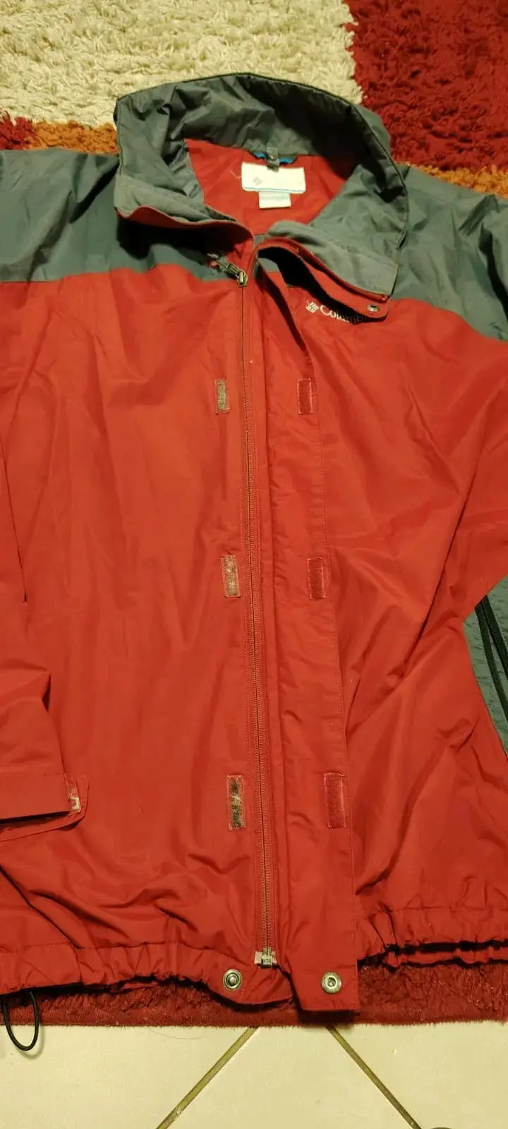 Chaqueta Columbia rojo y gris - 6