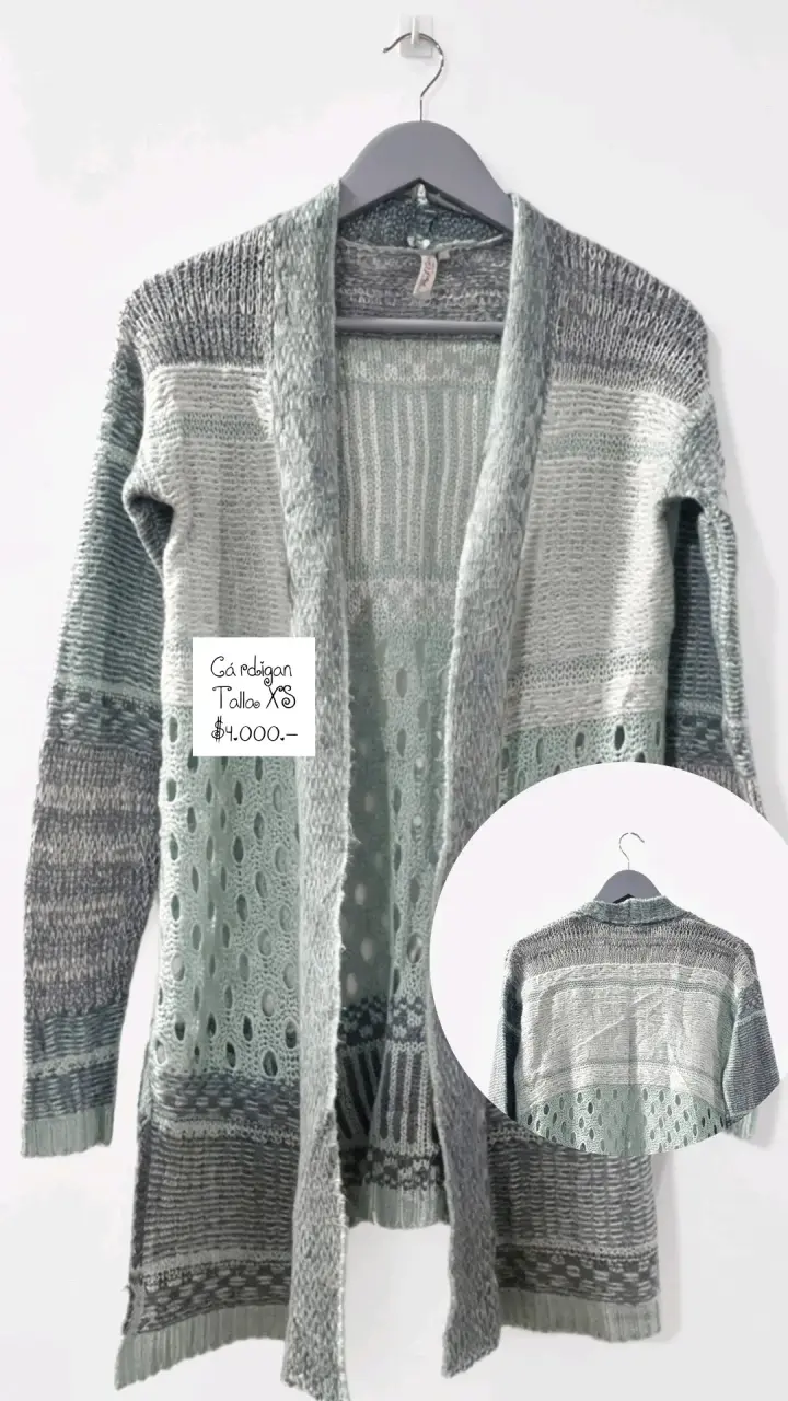 Cárdigan gris talla XS - 1