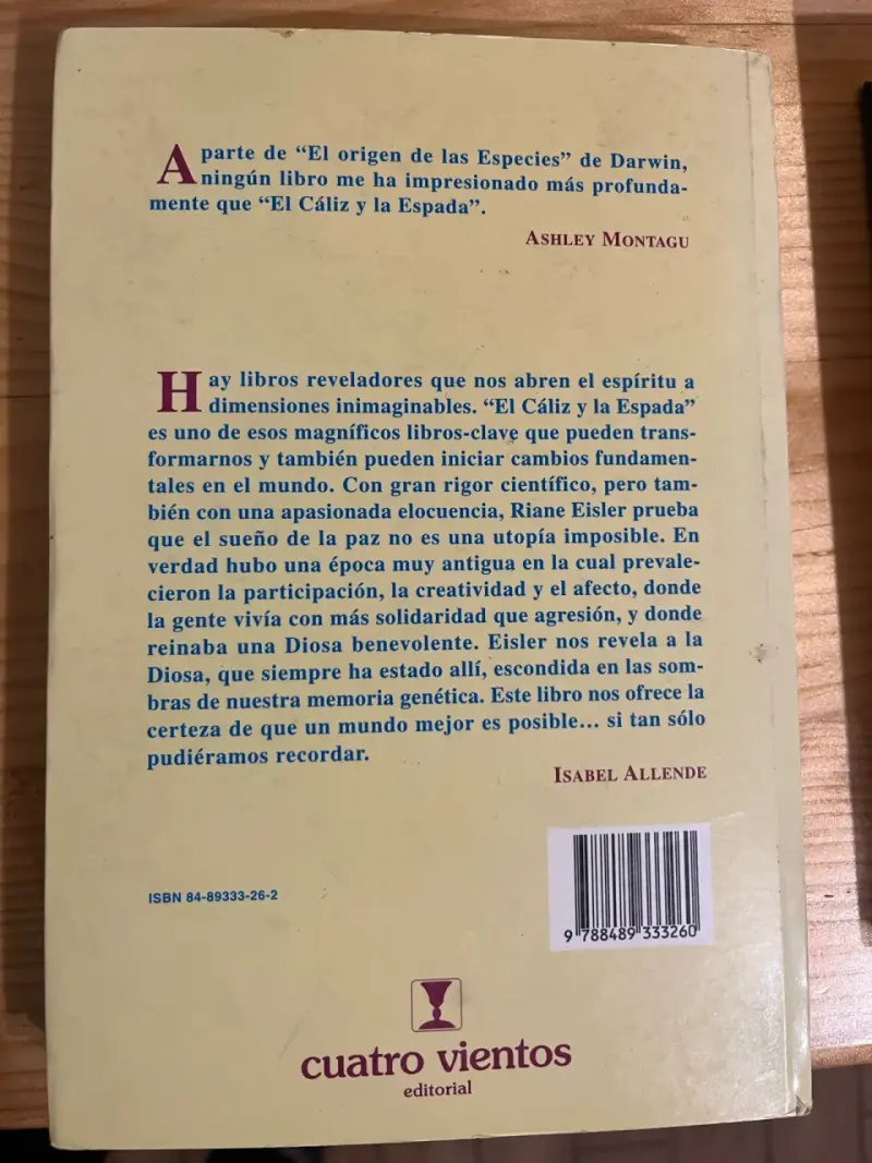 Libro 'El Cáliz y la Espada' - 2