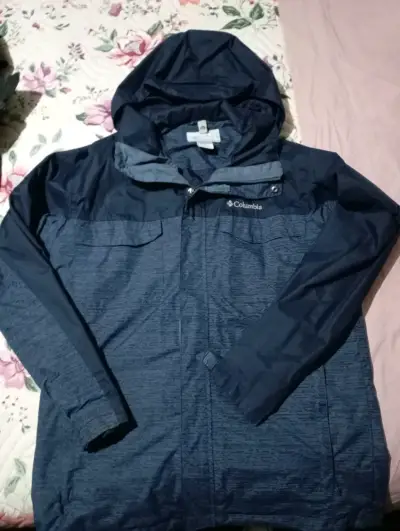 Chaqueta impermeable azul Columbia - miniatura 1
