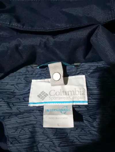 Chaqueta impermeable azul Columbia - miniatura 2