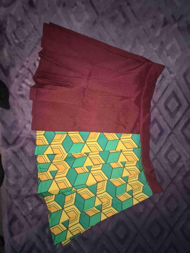 Falda geométrica multicolor - 1