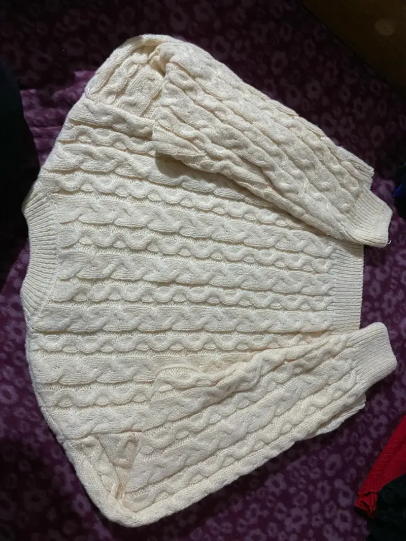 Suéter de punto beige - 2