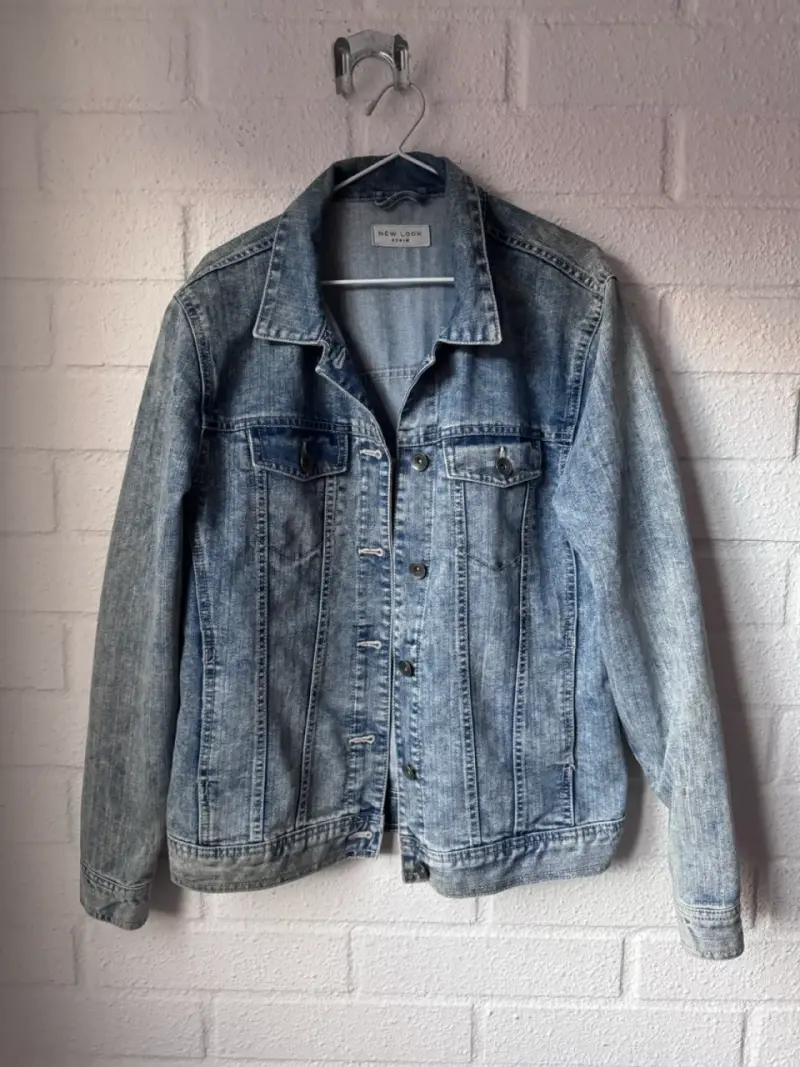 Chaqueta de mezclilla azul