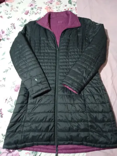 Parka reversible sin gorro acolchado largo - miniatura 1