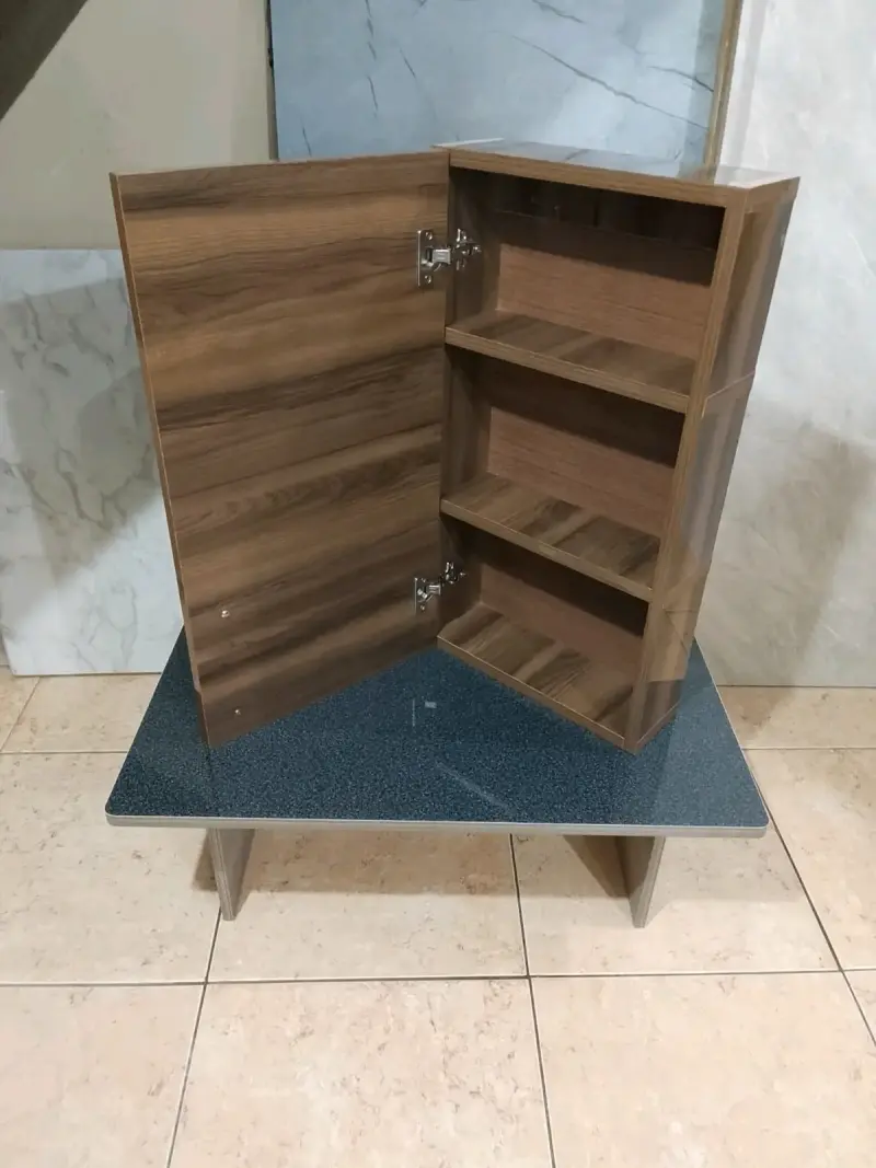 Mesa y mueble para baño de melamina alto brillo - 3