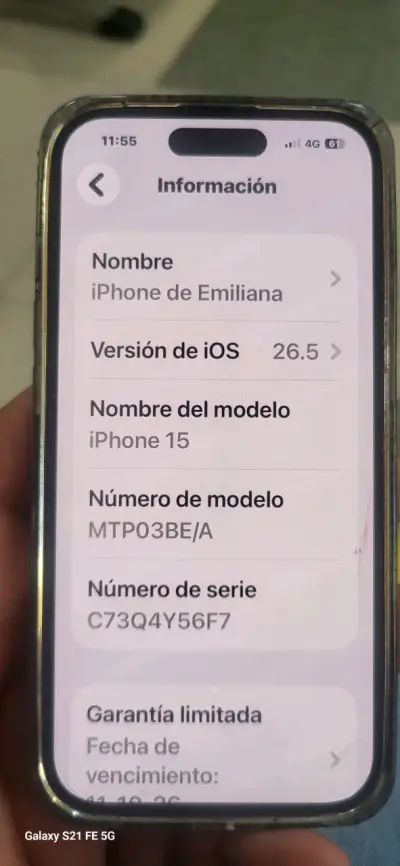 iPhone 15 5G 128GB Negro - miniatura 2