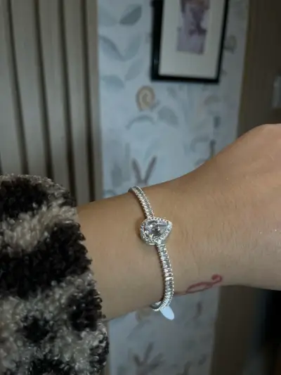Pulsera de plata con circon - miniatura 2