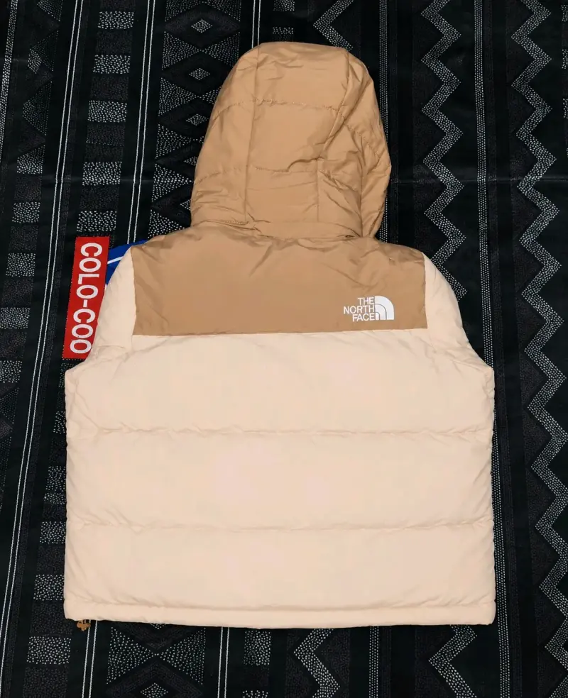 Parka beige North Face con capucha - 2
