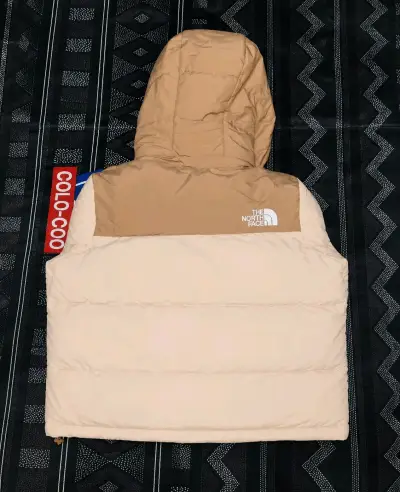 Parka beige North Face con capucha - miniatura 2