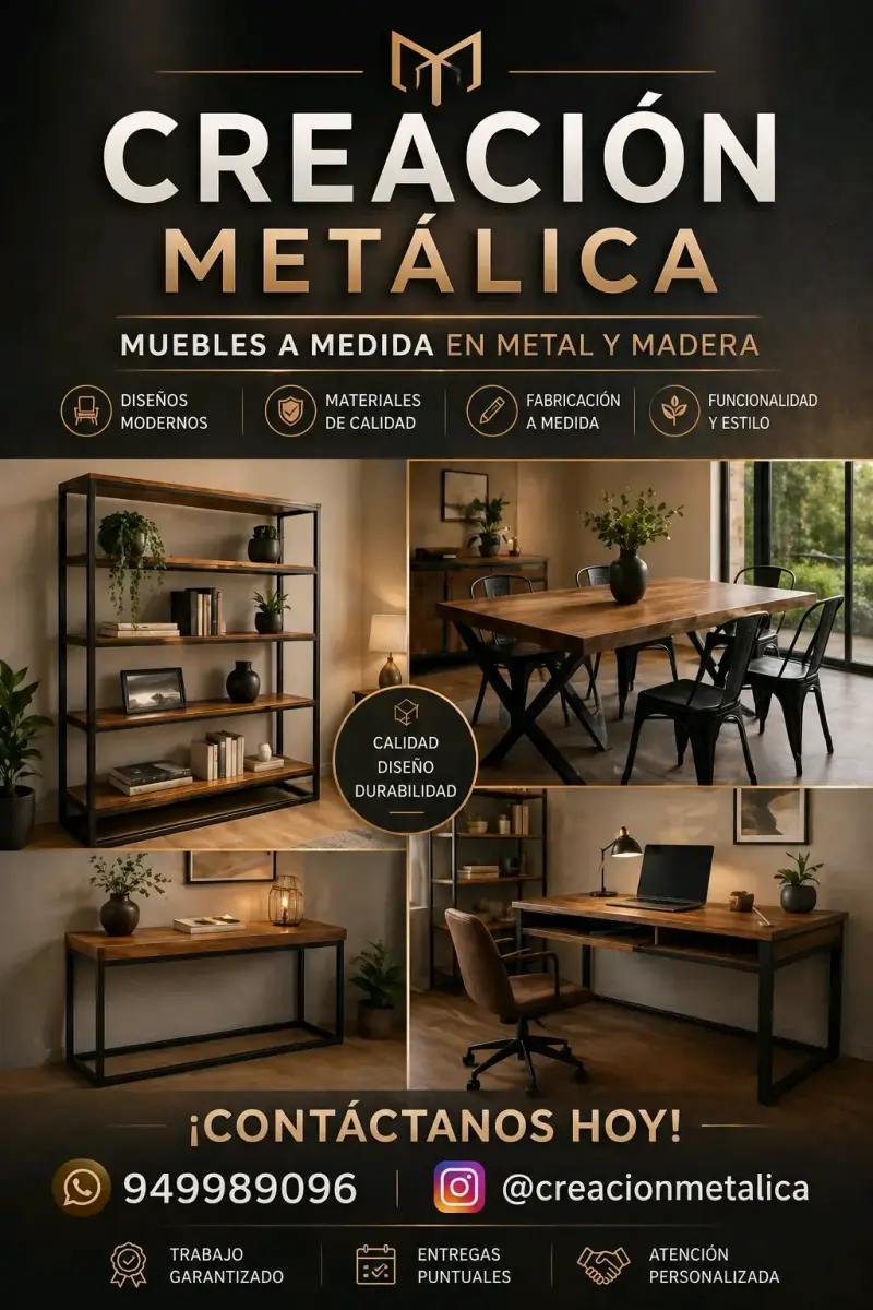 Fabricaci贸n Muebles metal y madera - 2