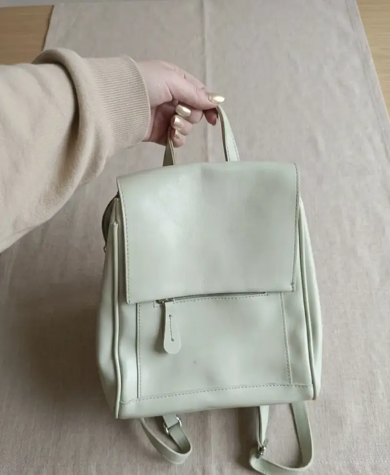 Mochila/Cartera Verde Pastel - 1