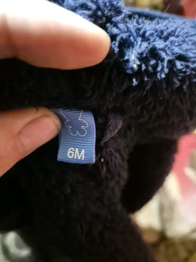 Chaqueta polar azul para bebé - miniatura 3